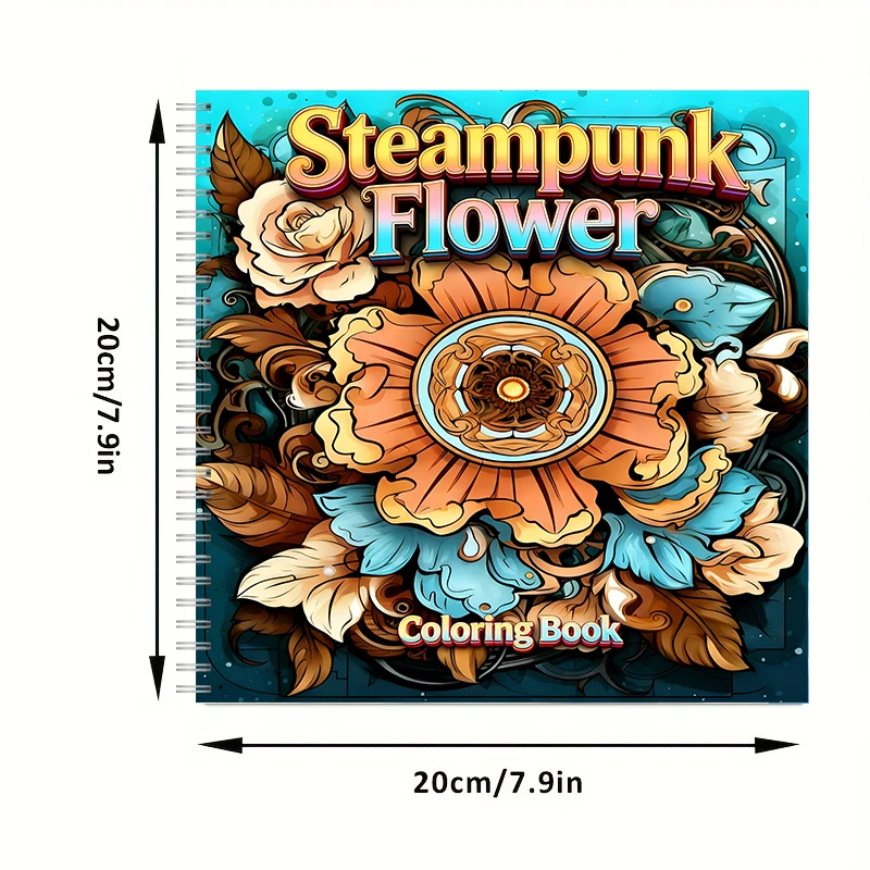 Livro de Colorir Flores Steamp - Flower Supplies avaliação e preço