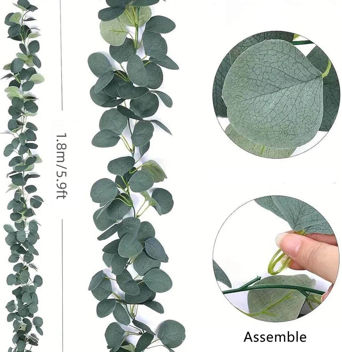 180cm guirlanda artificial euc - Eucalyptus Preserved avaliação e preço